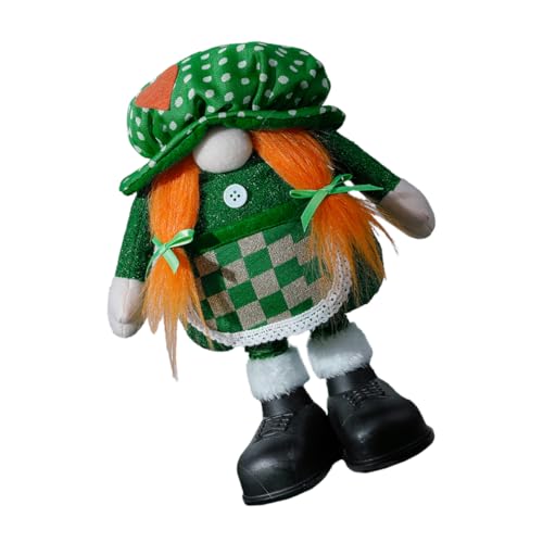 Vaguelly Patrick's Day Zwergpuppe Dekoration Handgemachte Puppe Im Patrick's Day Für Schreibtisch Und Kreatives Wohnaccessoire Für Fröhliche von Vaguelly