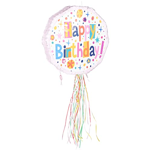 Vaguelly Pinata Kindergeburtstag Zuckergefüllte Pinata für Feierlichkeiten Dekoration für Geburtstagsfeiern und Themenpartys Happy Birthday Design von Vaguelly