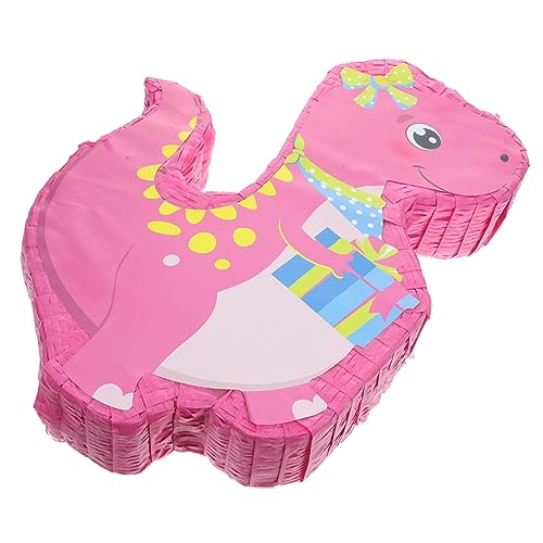 Vaguelly Piñata süßigkeiten komfetti dinozu party supplies spielwaren toy Dekorationen Karton klein schmücken Stütze Event-Pinata- Dinosaurier-Pinata aus Papier Party-Anhänger Rosa von Vaguelly