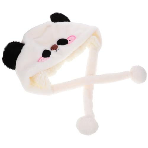 Vaguelly Plüschmütze Witzige Tiermütze für Partys Warmes Winter Headgear im Panda Design für Cosplay und Vaguelly Plüschmütze Witzige Tiermütze für Partys Warmes Winter Headgear im Panda Design für Cosplay und von Vaguelly