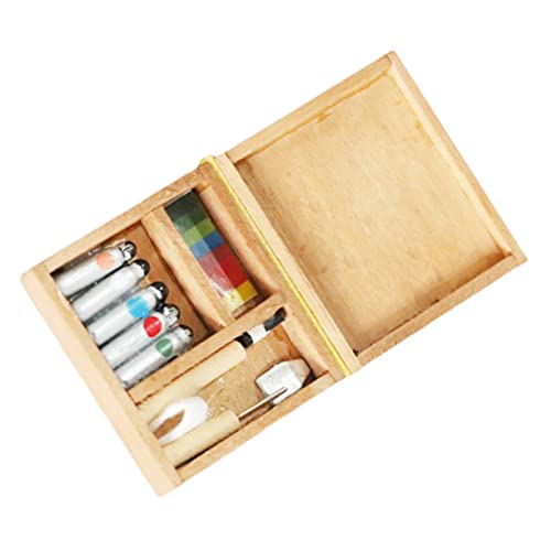 Vaguelly Puppendekor Miniaturspielzeug Jungen Und Mädchen Malkasten Miniatur-holzspielzeug Malset Holzzubehör Pädagogisches Modell Für Jungen Und Mädchen Vaguelly Puppendekor Miniaturspielzeug Jungen Und Mädchen Malkasten Miniatur-holzspielzeug Malset Holzzubehör Pädagogisches Modell Für Jungen Und Mädchen von Vaguelly