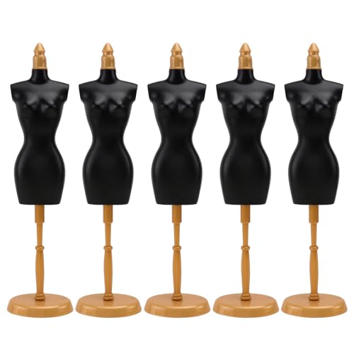 Vaguelly Puppenständer 5 Stück Abnehmbare Schneiderpuppen Mannequin-ständer Für Die Dekoration Von Minihäusern von Vaguelly