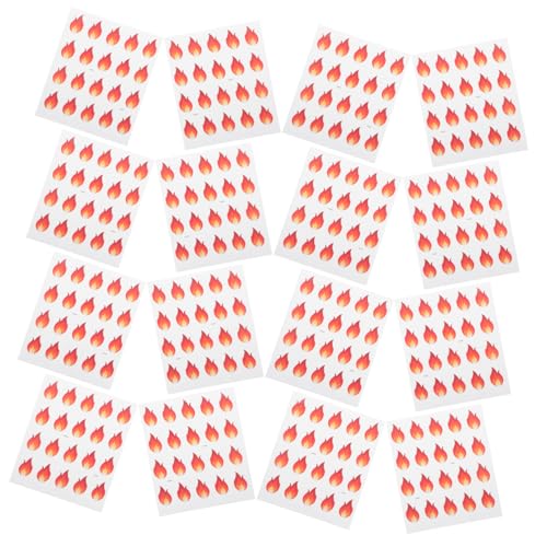 Vaguelly Realistische Flammenaufkleber 500 Stück Lebensmittelwarnaufkleber Gewürzetiketten Für Küche Notizbuch Dekoration Bastelbedarf Vaguelly Realistische Flammenaufkleber 500 Stück Lebensmittelwarnaufkleber Gewürzetiketten Für Küche Notizbuch Dekoration Bastelbedarf von Vaguelly