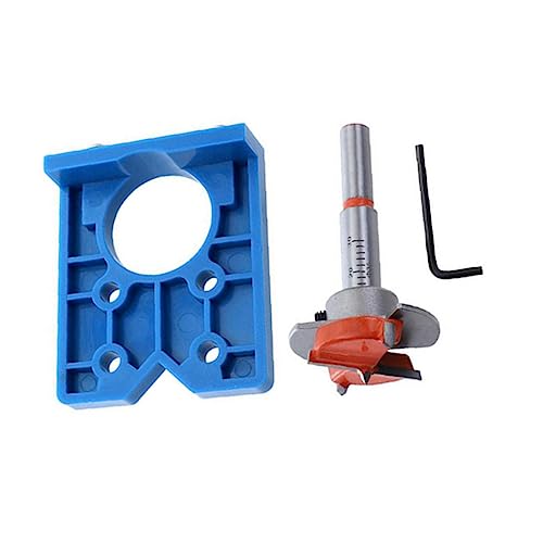 Vaguelly Scharnierlochbohrer Holzbohrer mit Tiefenstopp Scharnierbohrlehre für Präzises Stabiles Bohren bei Holztüren Montage und Positionierwerkzeug Vaguelly Scharnierlochbohrer Holzbohrer mit Tiefenstopp Scharnierbohrlehre für Präzises Stabiles Bohren bei Holztüren Montage und Positionierwerkzeug von Vaguelly