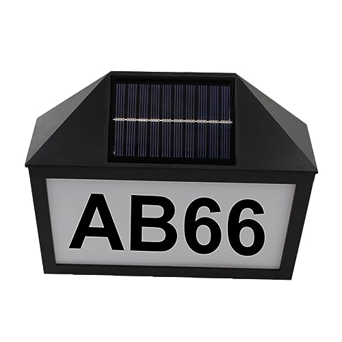 Vaguelly Solar Hausnummer Lampe Dekoratives für Hausnummern Energiesparend und Langlebig für Außenbereiche und Automatisches Vaguelly Solar Hausnummer Lampe Dekoratives für Hausnummern Energiesparend und Langlebig für Außenbereiche und Automatisches von Vaguelly