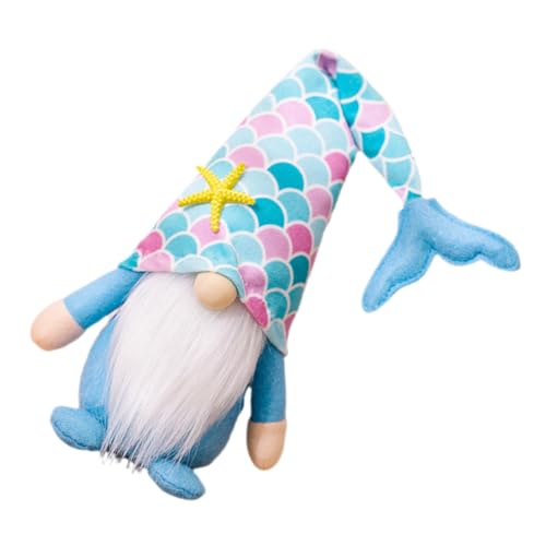 Vaguelly Sommer Meerjungfrau GNOME Puppe Dekorative Zwergfigur für Tisch Regale Deko für Themenpartys und Lebendige Farben und Design Vaguelly Sommer Meerjungfrau GNOME Puppe Dekorative Zwergfigur für Tisch Regale Deko für Themenpartys und Lebendige Farben und Design von Vaguelly