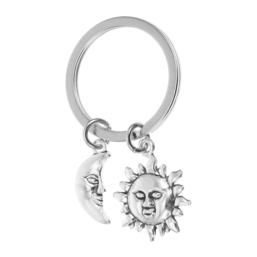 Vaguelly Sonne-Mond-Schlüsselanhänger Kette Stichworte für Reiz Charme schlüsselanhänger metall schlüsselring zarter Schlüsselanhänger geformter Schlüsselanhänger Zinklegierung Silver Vaguelly Sonne-Mond-Schlüsselanhänger Kette Stichworte für Reiz Charme schlüsselanhänger metall schlüsselring zarter Schlüsselanhänger geformter Schlüsselanhänger Zinklegierung Silver von Vaguelly