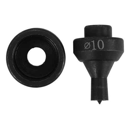 Vaguelly Stanzmaschinenform Lochstanzen Sterben Hydraulische Stanzmaschine Stirbt Hydraulische Stanzwerkzeuge Hohler Schlag Lochstanzwerkzeuge Runder Stanz-kit Metall Black von Vaguelly