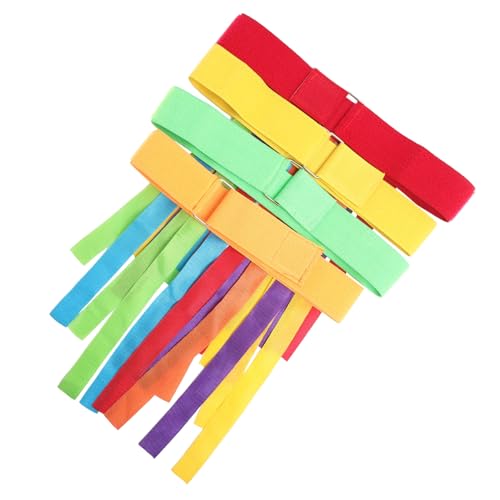 Vaguelly Teiliges Outdoor spielset Interaktives Trainingsspielzeug Bunte Zugschwanz gürtel für Motorikförderung und Fangspiel Spaß Beim Draußen von Vaguelly