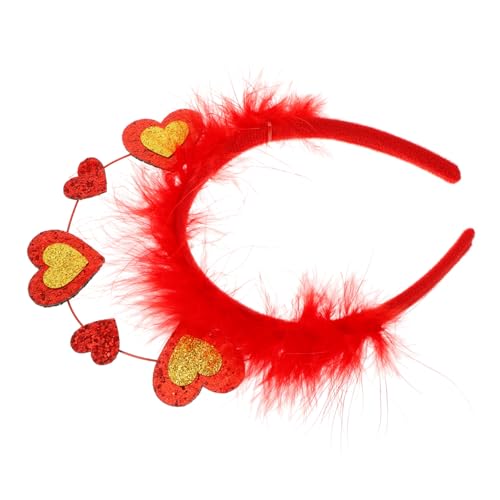 Vaguelly Valentinstag Haarreif mit Festliches Haarschmuck für Partys Leicht und Bequem für Hochzeiten und Feiern Rote Feder Dekoration für Besondere Anlässe Vaguelly Valentinstag Haarreif mit Festliches Haarschmuck für Partys Leicht und Bequem für Hochzeiten und Feiern Rote Feder Dekoration für Besondere Anlässe von Vaguelly