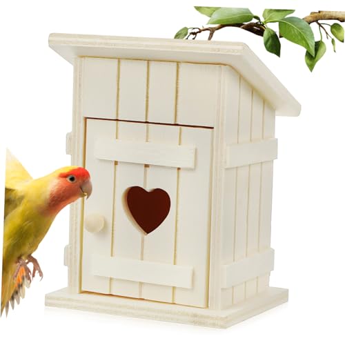 Vaguelly Vogelnistkasten Aus Holz Finken- Und Kolibrihaus Für Den Außenbereich Dekoratives Vogelhaus von Vaguelly