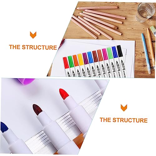 Vaguelly Wasserbasierte Radierbare Whiteboard Marker mit Bunten Farben Schwimmende Paint Pens für Glatte Oberflächen Malen Schreiben Fördert Kreativität und Farberkennung von Vaguelly
