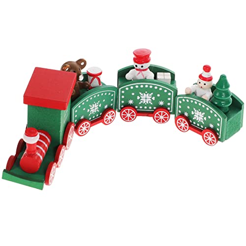 Vaguelly Kleinkind Weihnachten Spielzeug Holz Zug Weihnachten Desktop Schmuck Grün Spielzeug Set Vaguelly Kleinkind Weihnachten Spielzeug Holz Zug Weihnachten Desktop Schmuck Grün Spielzeug Set von Vaguelly