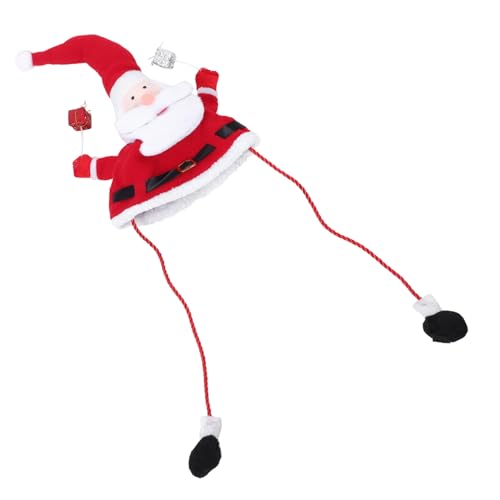 Vaguelly Weihnachtshut Santa Claus Mütze Warmes Weiches Weihnachtsmütze Unisex Für Xmas Party Cosplay Erwachsene Weihnachtsmann Kostüm Zubehör von Vaguelly