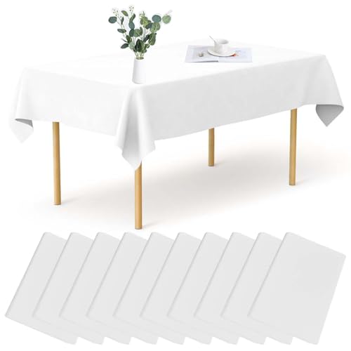 Tischdecke Einweg, 10 Packungen Tischdecke mit 137x183cm, Wasserabweisend PEVA Tischdecke Einweg, Rechteckig Kunststoff-Tischdecke für Picknick, Grillen, Hochzeiten, Bankett, Dekoration Tischdecke Einweg, 10 Packungen Tischdecke mit 137x183cm, Wasserabweisend PEVA Tischdecke Einweg, Rechteckig Kunststoff-Tischdecke für Picknick, Grillen, Hochzeiten, Bankett, Dekoration von Vaileal