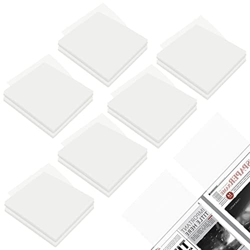 Vakki Haftnotizen Transparente 600 Blätter Transparent Sticky Notes Durchsichtige Klebezettel Transparente Haftnotizen Selbstklebende Memorandum Schulsachen für Schule und Büro(75×75 mm) von Vakki