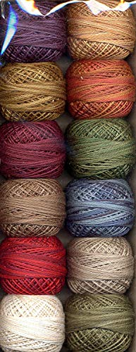 Valdani Size 12 Perle Cotton Embroidery Thread Artists Palette Collection (PC12-ArtistP) by von Valdani