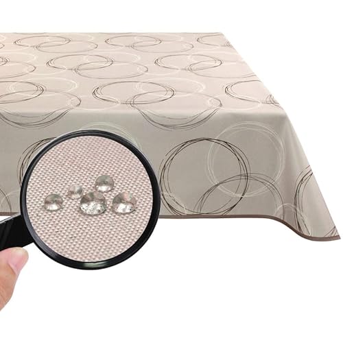 Valia Home Tischdecke mit Teflonbeschichtung für Innen- & Außenbereich Wasser- & Schmutzabweisend Dank verlässlichem Lotuseffekt - beige 110 x 110 cm Valia Home Tischdecke mit Teflonbeschichtung für Innen- & Außenbereich Wasser- & Schmutzabweisend Dank verlässlichem Lotuseffekt - beige 110 x 110 cm von Valia Home
