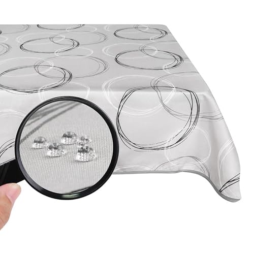 Valia Home Tischdecke mit Teflonbeschichtung für Innen- & Außenbereich Wasser- & Schmutzabweisend Dank verlässlichem Lotuseffekt - grau 110 x 110 cm Valia Home Tischdecke mit Teflonbeschichtung für Innen- & Außenbereich Wasser- & Schmutzabweisend Dank verlässlichem Lotuseffekt - grau 110 x 110 cm von Valia Home