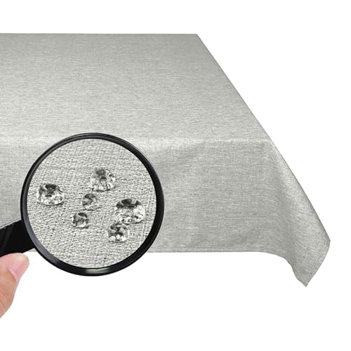 Valia Home Tischdecke mit Teflonbeschichtung für Innen- & Außenbereich Wasser- & Schmutzabweisend Dank verlässlichem Lotuseffekt - grau 130 x 180 cm Valia Home Tischdecke mit Teflonbeschichtung für Innen- & Außenbereich Wasser- & Schmutzabweisend Dank verlässlichem Lotuseffekt - grau 130 x 180 cm von Valia Home