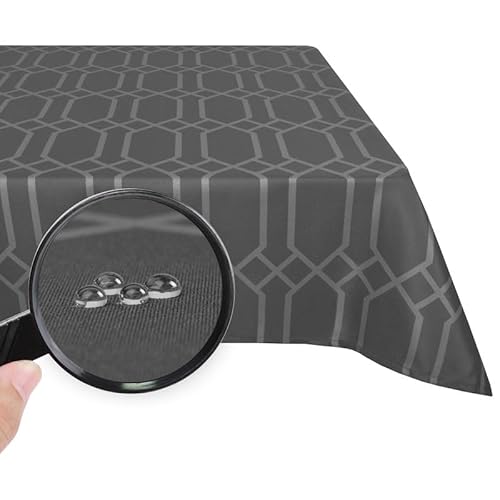 Valia Home Tischdecke mit Teflonbeschichtung für Innen- & Außenbereich Wasser- & Schmutzabweisend Dank verlässlichem Lotuseffekt - grau 130 x 180 cm Valia Home Tischdecke mit Teflonbeschichtung für Innen- & Außenbereich Wasser- & Schmutzabweisend Dank verlässlichem Lotuseffekt - grau 130 x 180 cm von Valia Home