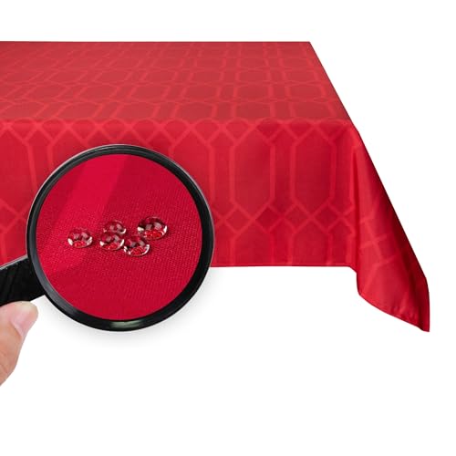 Valia Home Tischdecke mit Teflonbeschichtung für Innen- & Außenbereich anwendbar Wasser & Schmutzabweisend Dank verlässlichem Lotuseffekt - 140 x 300 cm rot Valia Home Tischdecke mit Teflonbeschichtung für Innen- & Außenbereich anwendbar Wasser & Schmutzabweisend Dank verlässlichem Lotuseffekt - 140 x 300 cm rot von Valia Home