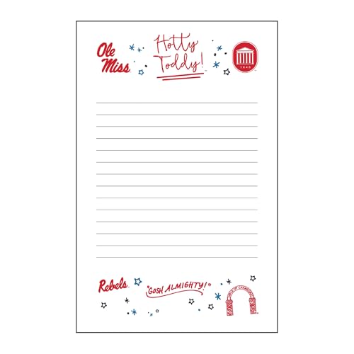 Valiant Gifts Ole Miss Landsharks Confetti 8 x 5 Paper Lined Memo Pad - College Stationary & Desk Accessory von Valiant Gifts