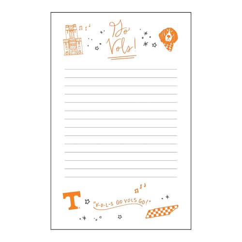 Valiant Gifts Tennessee Volunteers Confetti 8 x 5 Paper Lined Memo Pad - College Stationary & Desk Accessory von Valiant Gifts