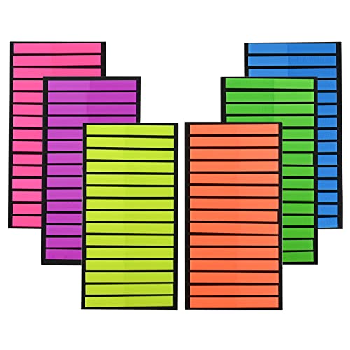 1800 Stück Haftnotizen Clear Highlighter Strips Textmarkerband Sticky Markers, Page Marker Tabs Clear Highlighter Strips Beschriftbare Lese Tabs, für Anmerkungen von Büchern Datei-Klassifizierung von Valicaer