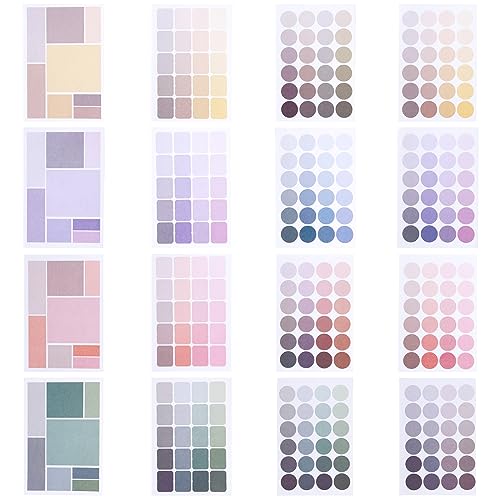 384 pcs Dot Farbe Aufkleber,64 pcs Quadratische Aufkleber und 160 pcs Klebrige Index-Tabs,Etiketten Sticker für Tagebücher,Kalender und Arbeitspläne,Multifunktional Planer Aufkleber Sets 384 pcs Dot Farbe Aufkleber,64 pcs Quadratische Aufkleber und 160 pcs Klebrige Index-Tabs,Etiketten Sticker für Tagebücher,Kalender und Arbeitspläne,Multifunktional Planer Aufkleber Sets von Valicaer