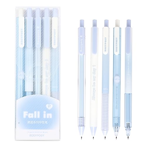 5 pcs Süße Gelschreiber Gelstifte Set Aesthetic Kugelschreiber Tintenroller mit Druckmechanik, Einziehbare Gel Tintenstifte Farbe Schwarz 0.38mm & 0.5mm Kugeldurchmesser, Für Büro Schulbedarf 5 pcs Süße Gelschreiber Gelstifte Set Aesthetic Kugelschreiber Tintenroller mit Druckmechanik, Einziehbare Gel Tintenstifte Farbe Schwarz 0.38mm & 0.5mm Kugeldurchmesser, Für Büro Schulbedarf von Valicaer