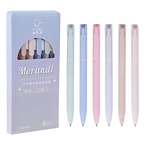 6 pcs Aesthetic Kugelschreiber Stil bunte Gelschreiber, Glatte Kugelschreibe Einziehbar 0,5 mm Stiftspitze, Gelstifte Gel Pen Ballpoint Pen Schnell Trocknend für Journaling Doodling Zeichnungen (A) 6 pcs Aesthetic Kugelschreiber Stil bunte Gelschreiber, Glatte Kugelschreibe Einziehbar 0,5 mm Stiftspitze, Gelstifte Gel Pen Ballpoint Pen Schnell Trocknend für Journaling Doodling Zeichnungen (A) von Valicaer