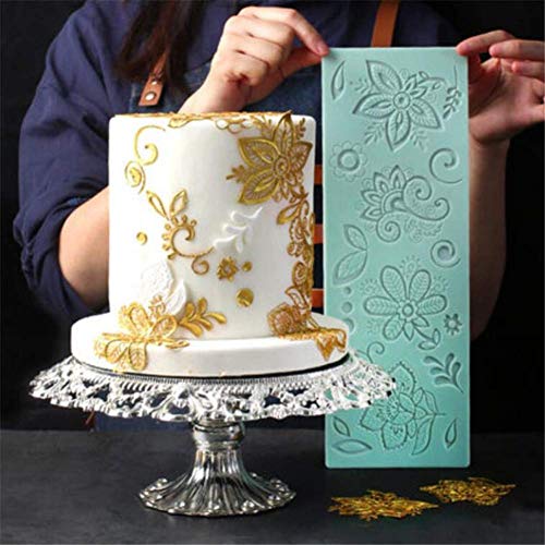 Silikonform mit Blumenmotiv, für Hochzeit, Fondant, Kuchen, Dekoration, Cupcake, Blütenpaste, Schokoladenform, Kuchenranddekoration von Valink