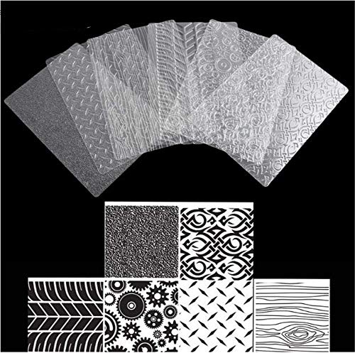 Valink 6-teiliges Reifen-Backgeschirr-Set mit Blumenmuster, für Kekse, Zucker, Dekoration, Texturmatte, Backwerkzeug, Fondant, Kuchenform, Transparente Prägeform, Kuchendekoration, Kuchendekoration von Valink