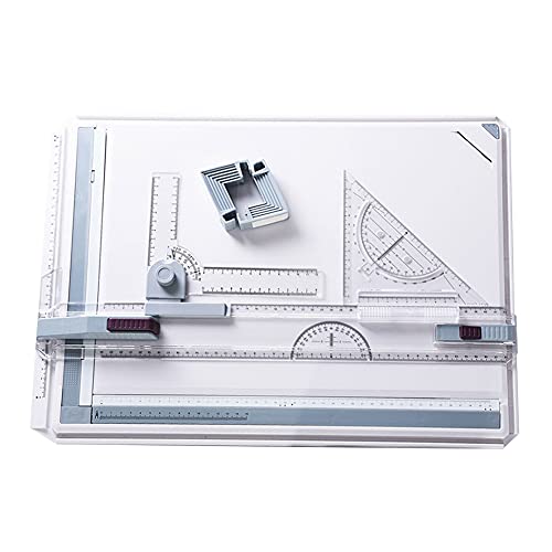 VALINK Zeichenbrett-Set, A3 Multifunktions-Zeichentisch, verstellbares Messsystem, Winkel, Parallelbewegung, Zeichenbrett, mit Winkelmesser, Papier-Lineal, Schiebelineal VALINK Zeichenbrett-Set, A3 Multifunktions-Zeichentisch, verstellbares Messsystem, Winkel, Parallelbewegung, Zeichenbrett, mit Winkelmesser, Papier-Lineal, Schiebelineal von Valink