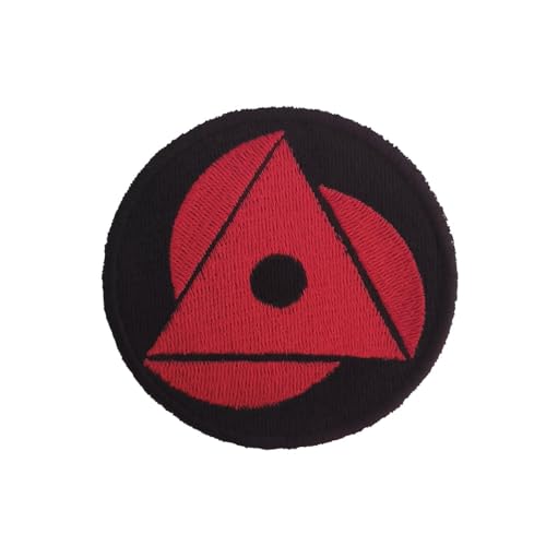 VALKYNEA 100% bestickter Aufnäher Anime Fan Art/NRT Baru Sharingan/Patch Stickerei (Hitzekleber/Aufbügeln) von Valkynea