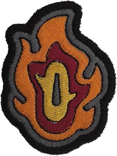 VALKYNEA Aufnäher, 100 % bestickt, inspiriert von Anime, Fan Art/Griff Rengoku Demon/Patch Embroidery (Hook & Loop) von Valkynea