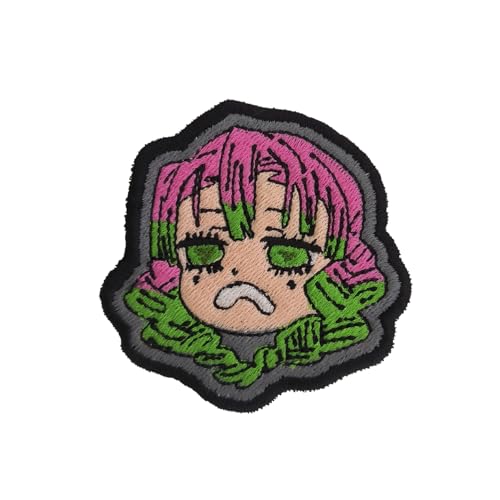 VALKYNEA Aufnäher, 100 % bestickt, inspiriert von Anime, Fan Art/Säule Love Demon/Patch Embroidery (Hook & Loop) von Valkynea