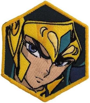 VALKYNEA Aufnäher, 100 % bestickt, inspiriert von Anime, Fan Art/Tasse Saint Seiya, Herren, Sternzeichen, Gold, Wassermann, Camouflage, bestickte Applikation, Patch zum Aufbügeln VALKYNEA Aufnäher, 100 % bestickt, inspiriert von Anime, Fan Art/Tasse Saint Seiya, Herren, Sternzeichen, Gold, Wassermann, Camouflage, bestickte Applikation, Patch zum Aufbügeln von Valkynea