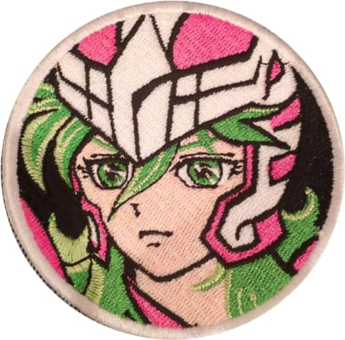 VALKYNEA Aufnäher, 100 % bestickt, inspiriert von Anime, Fan Art/Tasse Saint Seiya Andromeda Shun/bestickte Applikation/Patch Embroidery (zum Aufbügeln/Aufbügeln) von Valkynea
