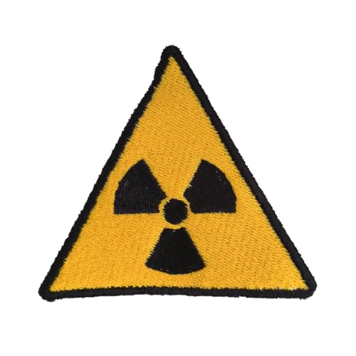 VALKYNEA Aufnäher, 100 % bestickt, inspiriert von Anime, Fan Art/Zeichen nukleare Strahlung, Fall Out/Patch/Stickerei Applikation (Hook & Loop / Velcr0) von Valkynea