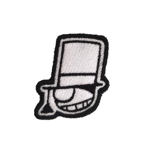VALKYNEA Aufnäher, 100 % bestickt, inspiriert von Anime Fan Art/Kaito Kid Unterschrift/Patch Embroidery, zum Aufbügeln von Valkynea