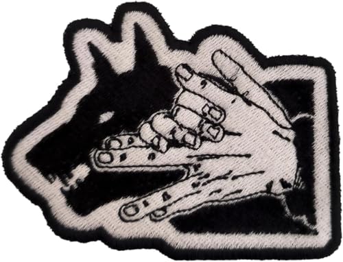 VALKYNEA Aufnäher, 100 % bestickt, inspiriert von Anime Fan Art/Megumi Jujutsu/Patch Embroidery (Hook & Loop) von Valkynea