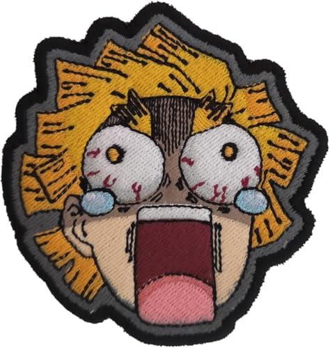 VALKYNEA Aufnäher, 100 % bestickt, inspiriert von Anime Fan Art/Zenitsu Demon/Patch Embroidery (Hook & Loop) von Valkynea