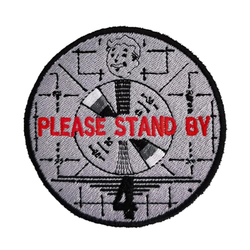VALKYNEA Aufnäher 100 % bestickt, inspiriert von Anime, Fan Art/Please Stand By/Fall Out/Patch/Stickerei Applikation (Hook & Loop / Velcr0) von Valkynea