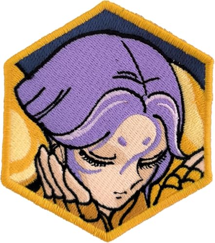 VALKYNEA Aufnäher 100 % bestickt, inspiriert von Anime-Fan, Kunst, Tasse Saint Seiya, Herren, Sternzeichen, Gold, Widder, Mu, Stickerei, Patch Embroidery, zum Aufbügeln VALKYNEA Aufnäher 100 % bestickt, inspiriert von Anime-Fan, Kunst, Tasse Saint Seiya, Herren, Sternzeichen, Gold, Widder, Mu, Stickerei, Patch Embroidery, zum Aufbügeln von Valkynea