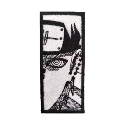 VALKYNEA Aufnäher 100 % bestickt Anime Fan Art/NRT Pain/Patch Embroidery Patch (Hook & Loop / Velcr0) von Valkynea