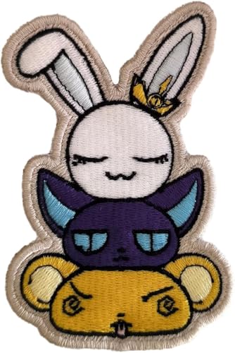 VALKYNEA Aufnäher 100 % bestickt Anime Fan Art / Sakura Kero Momo Spinel / Card Captor / Patch Embroidery (Hook & Loop / Velcr0) von Valkynea