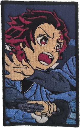 VALKYNEA Aufnäher zum Aufbügeln, 100 % bestickt, Anime, Fan Art/Demon Tanjiro/Kimetsu/Patch Embroidery VALKYNEA Aufnäher zum Aufbügeln, 100 % bestickt, Anime, Fan Art/Demon Tanjiro/Kimetsu/Patch Embroidery von Valkynea
