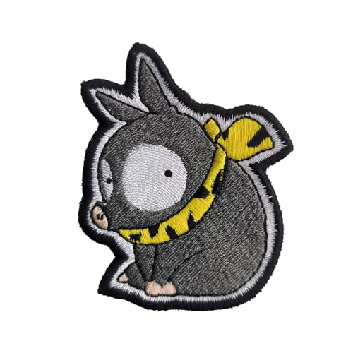 VALKYNEA Aufnäher zum Aufbügeln, 100 % bestickt, Anime, Fan Art/Zweig 1-2 Schwein/Full Meta L/Patch Embroidery (zum Aufbügeln) von Valkynea
